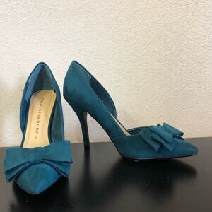 Chinese Laundry Teal Bow Heels